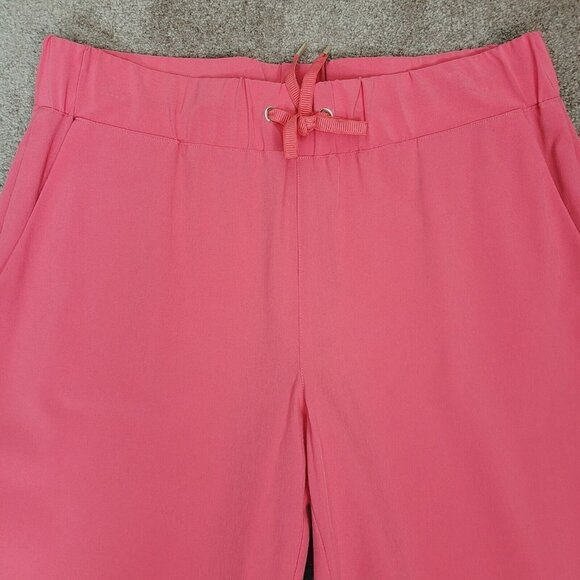 Chico's Coral Cropped Pants Sz 0 US 4 Outdoor Lightweight Hiking Tie Waist EUC - Picture 3 of 11